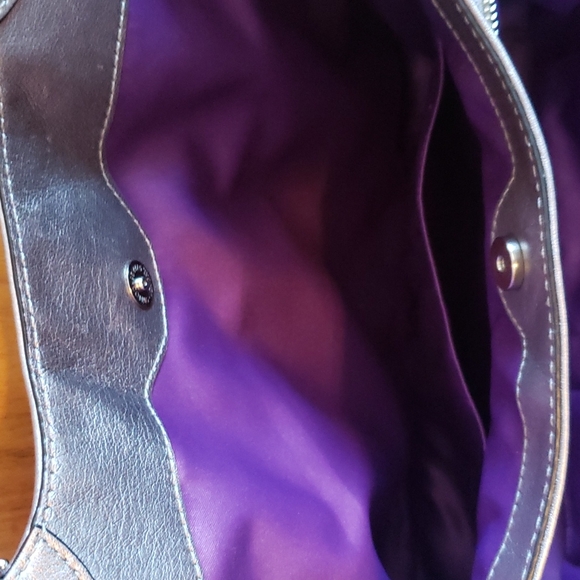 Coach Silver Canvas satchel - Picture 5 of 5